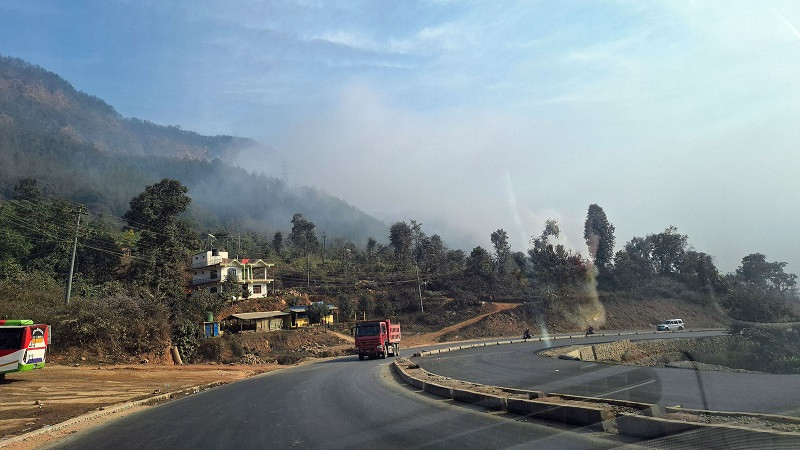 मुग्लिन पोखरा सडक विस्तार : पश्चिम खण्डमा ५३ प्रतिशत काम सकियो